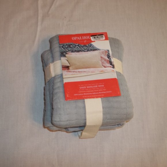 Opalhouse Bedding Standard Gauze Pillow Sham Gray Sky Opalhouse
